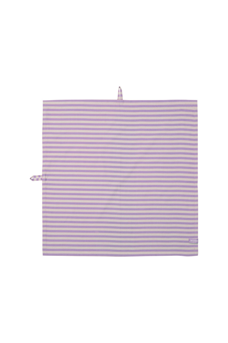 PIP STUDIO Lily&amp;Lotus Geschirrtuch Stripes lila 65x65cm 2 Stück Freisteller 2