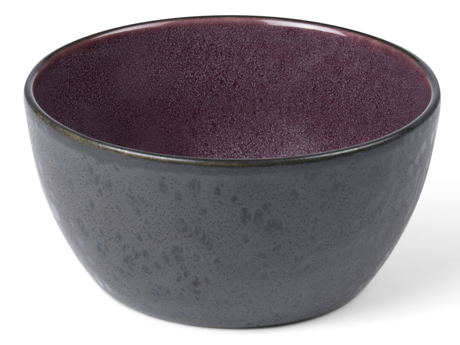 Bitz Bowl matt black / shiny lilac 12 cm