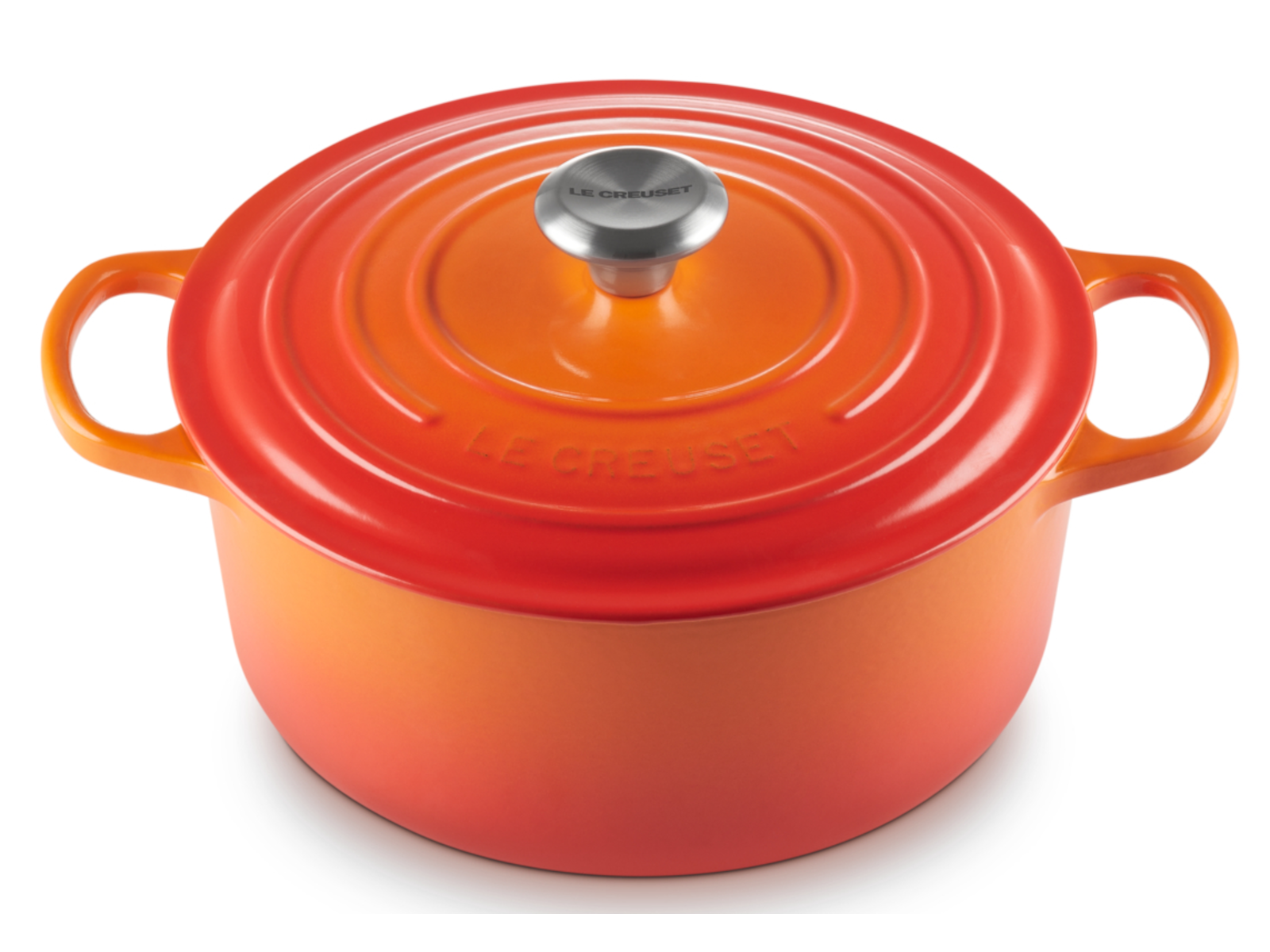 Le Creuset Bräter Signature rund ofenrot 26cm Freisteller 2