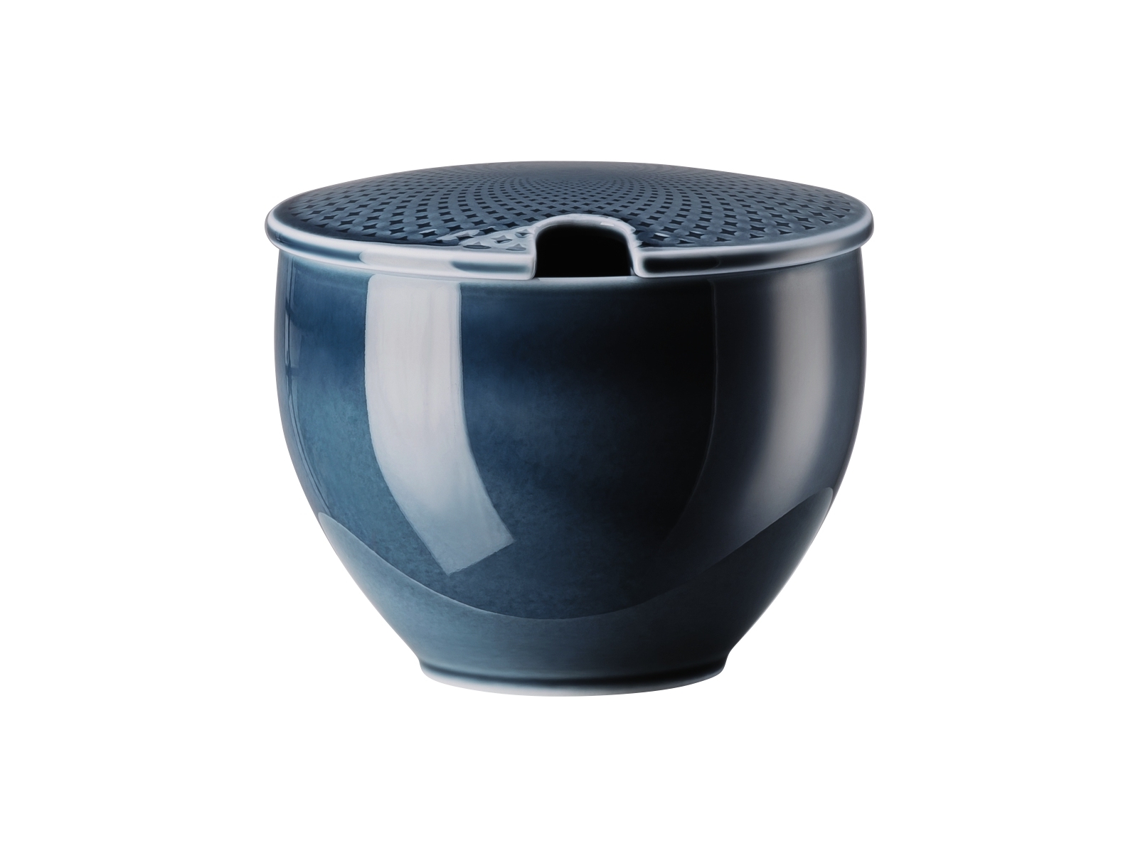 Rosenthal Junto Ocean Blue Zuckerdose mit Einschnitt