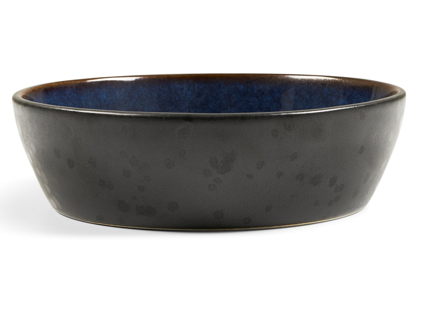 Bitz Bowl matt black / shiny dark blue 18 cm