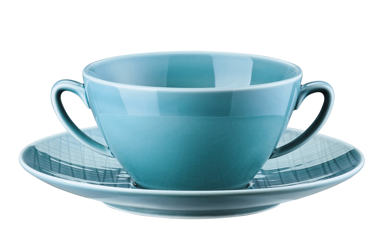 Rosenthal Mesh Colours Aqua Suppentasse 2tlg.