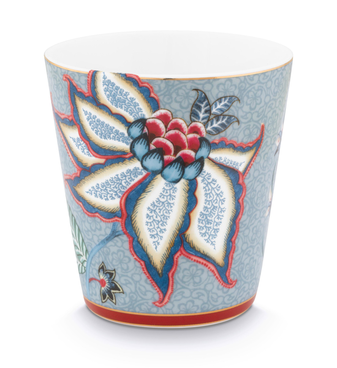 PIP STUDIO Flower Festival Oriental Geschenkset Becher ohne Henkel blau 0,23l Freisteller