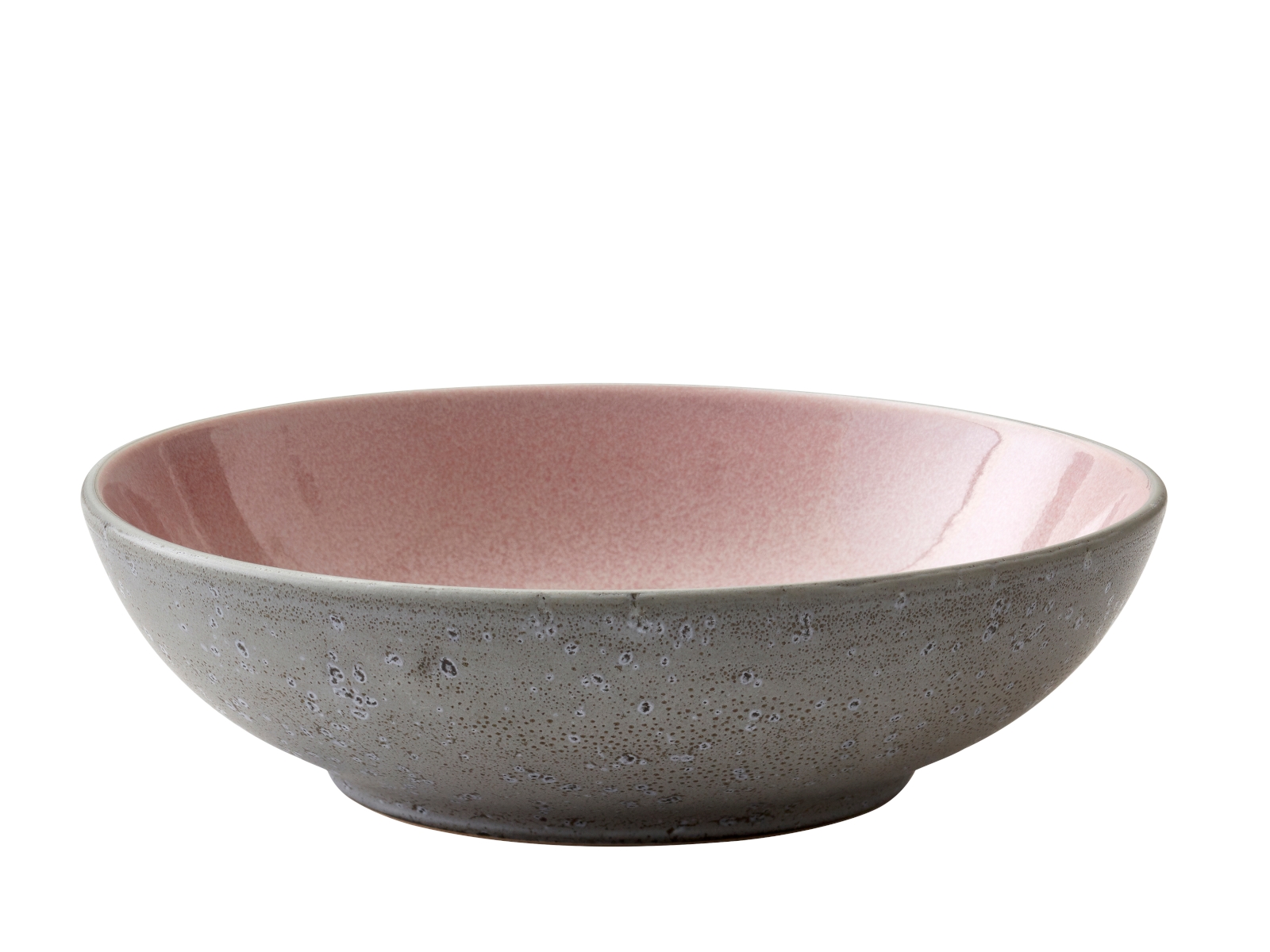 Bitz Pastateller matt grey / shiny light pink 20 cm