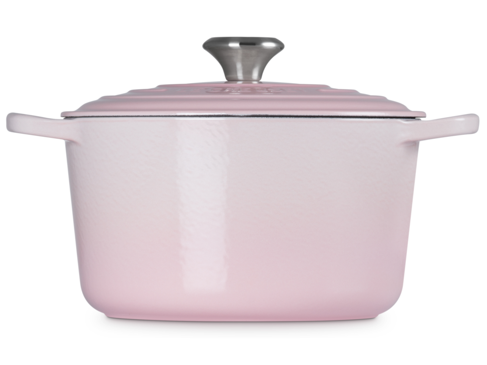 Le Creuset Bräter hoch Signature rund shell pink 24cm Freisteller 3