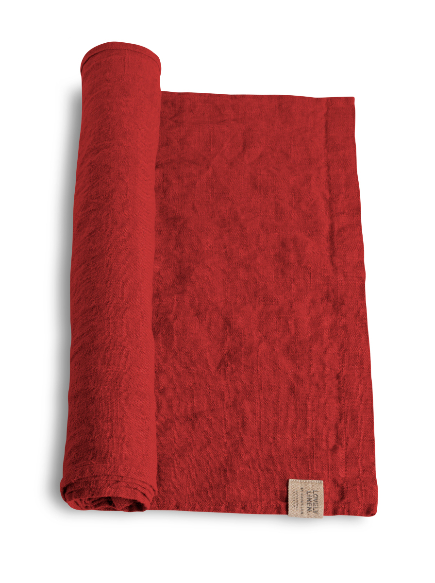 Lovely Linen Lovely Tischläufer Leinen real red 47 x 150 cm