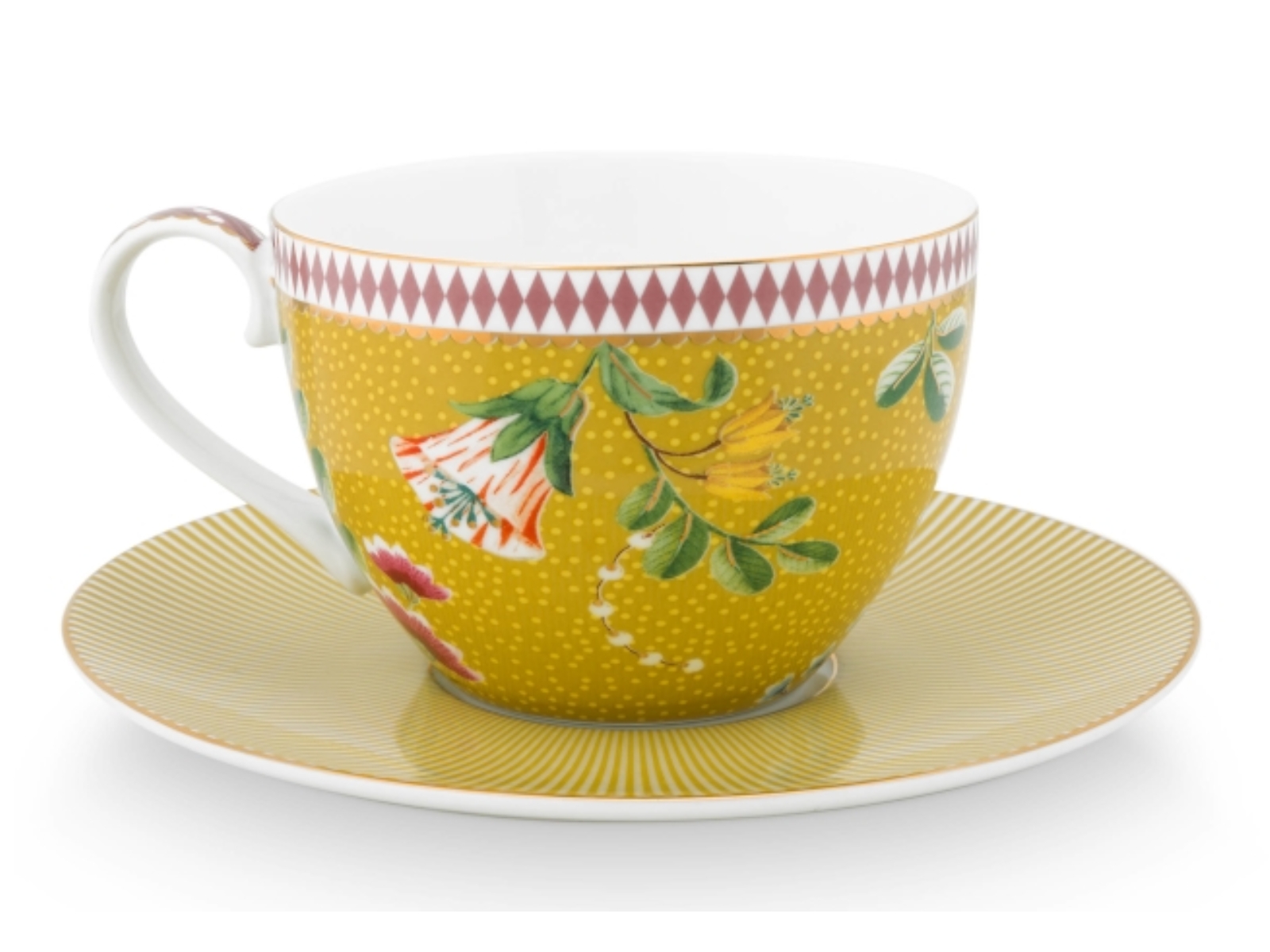 PIP STUDIO La Majorelle Tasse mit Untertasse gelb 0,28 l