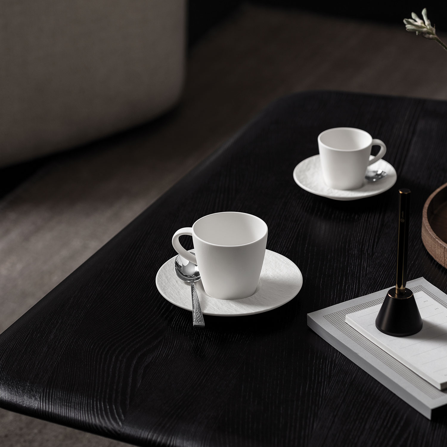 Villeroy & Boch Manufacture Rock blanc Café au lait Untertasse