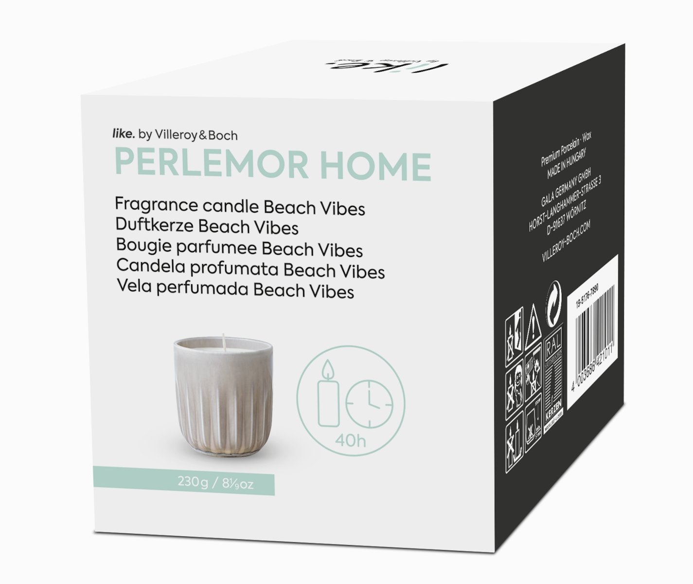 like Villeroy & Boch Perlemor Home Duftkerze Beach Vibes 9 cm