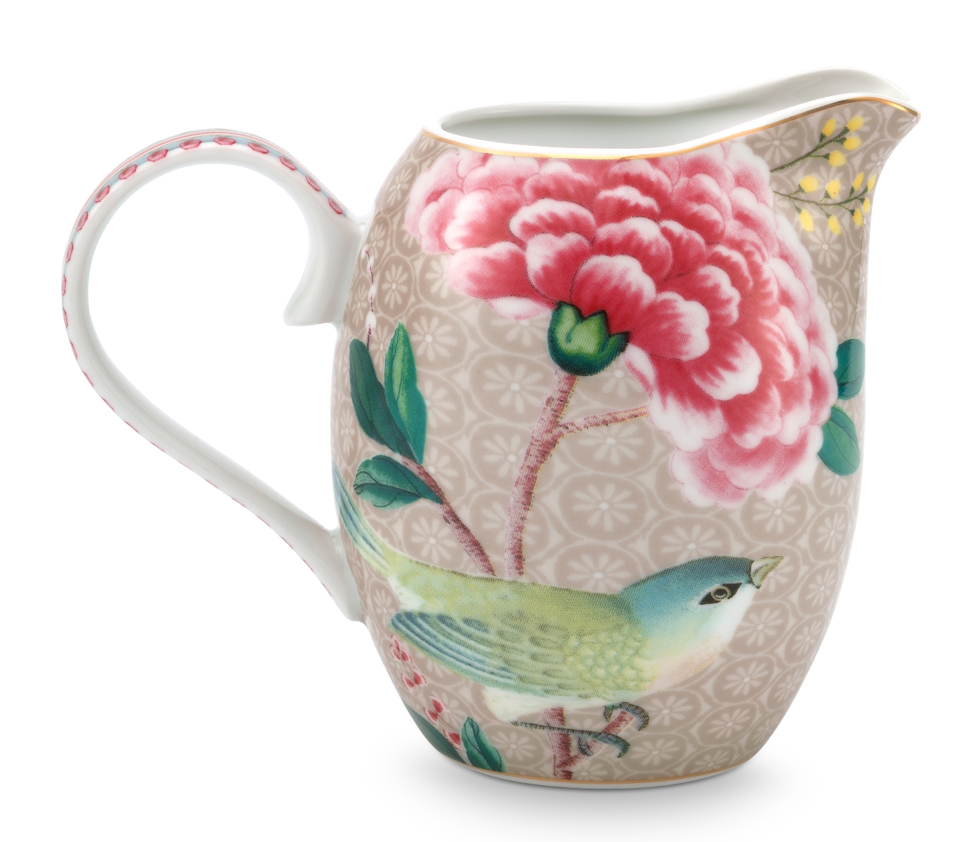 PIP STUDIO Blushing Birds Krug khaki 0,25 l