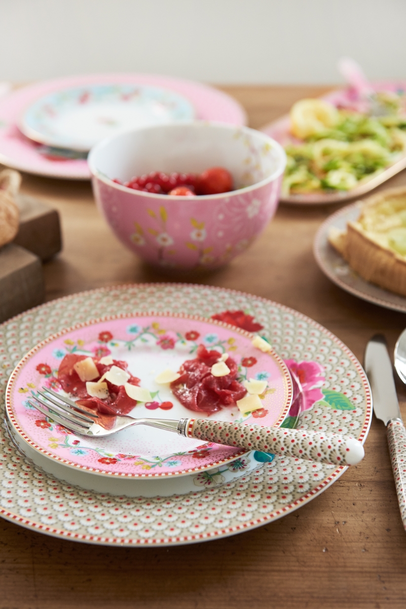 PIP STUDIO Floral Early Bird Pink Bowl 15 cm