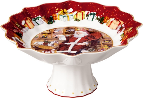 Villeroy &amp; Boch Toy's Fantasy Schale auf Fuss Santa liest Wunschz.