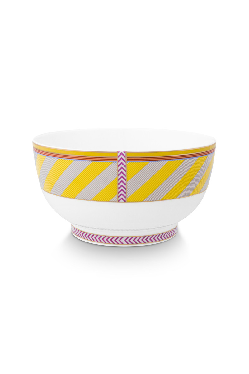 PIP STUDIO Chique Bowl Stripes gelb 20,5cm