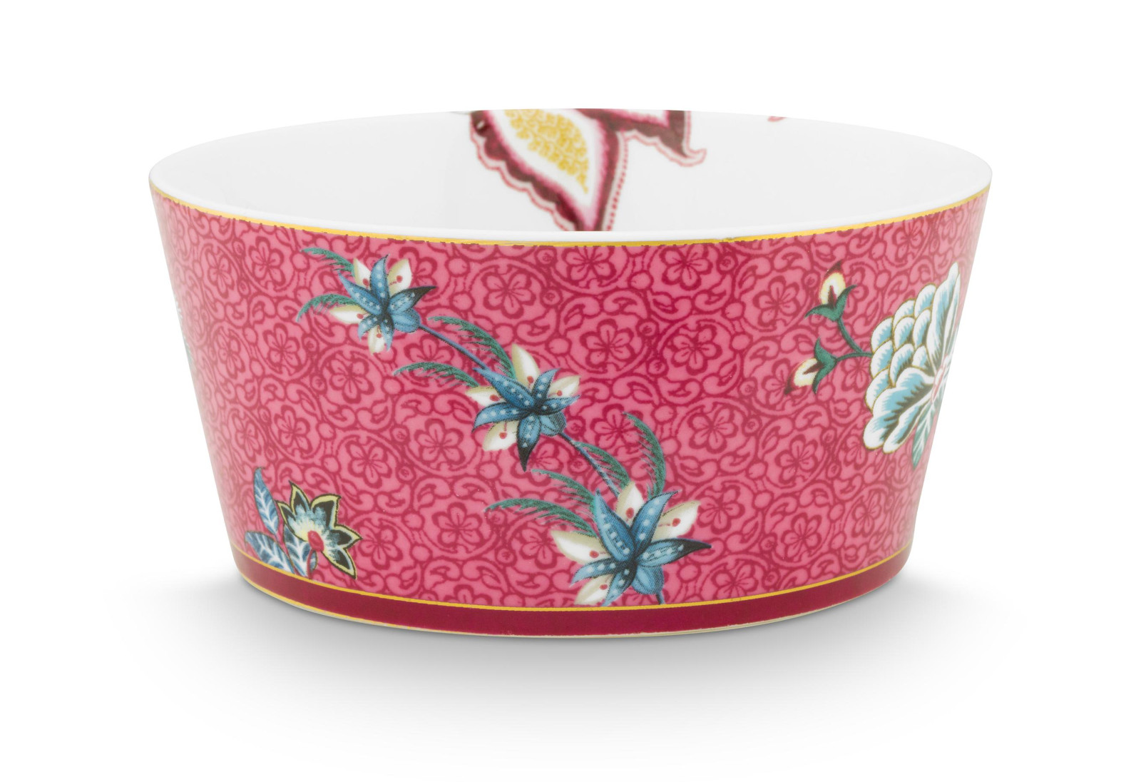 PIP STUDIO Flower Festival Oriental Geschenkset Schalen dark pink 12cm Freisteller