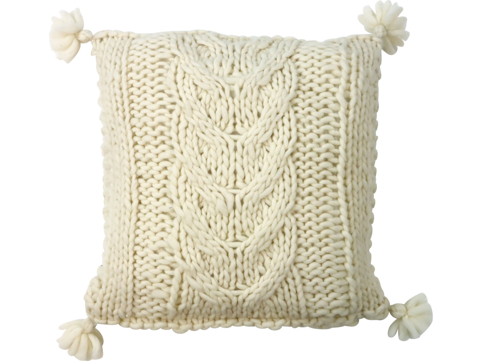 Hoff-Interieur Chalet creme Strickkissenhülle 45x45cm (1 Stück)