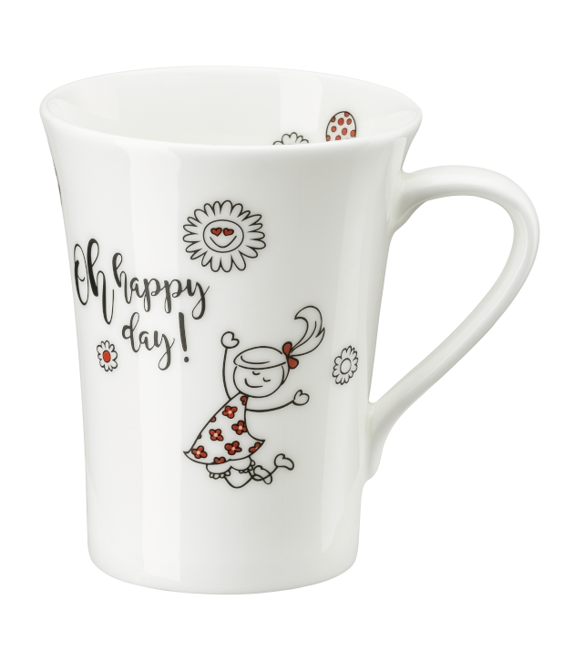 Hutschenreuther My Mug Worte- Oh happy Day Becher mit Henkel 0,4 l