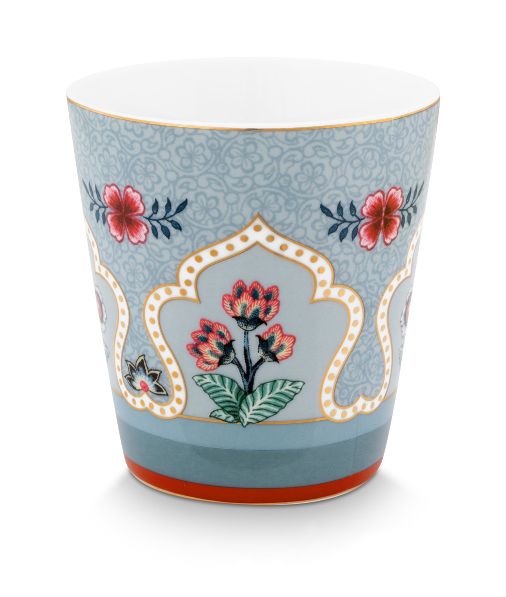 PIP STUDIO Flower Festival Oriental Geschenkset Becher ohne Henkel blau 0,23l Freisteller