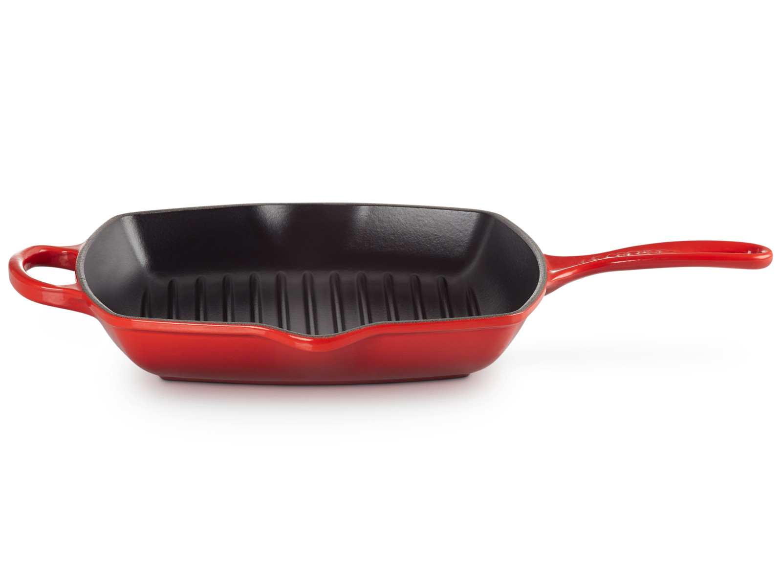 Le Creuset Grillpfanne Signature quadratisch kirschrot 26cm Freisteller 1