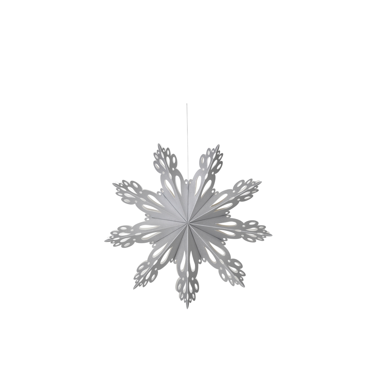 Broste Copenhagen SNOWFLAKE Papier silver M 30 cm