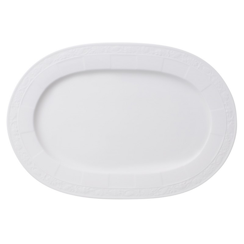 Villeroy & Boch White Pearl Platte oval 35 cm