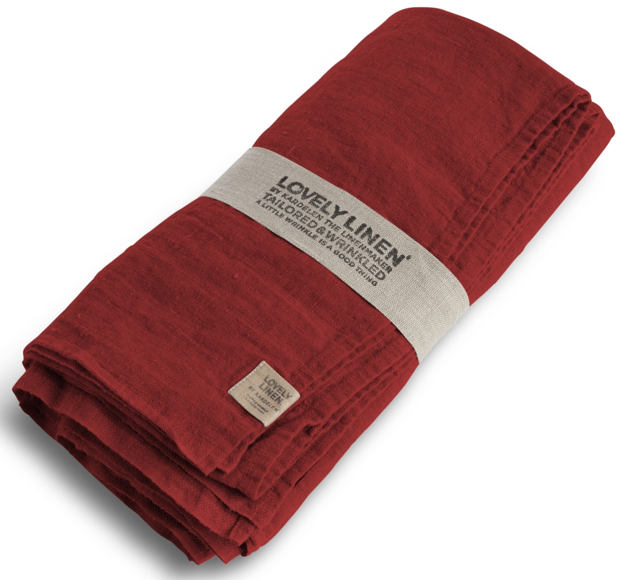 Lovely Linen Lovely Tischdecke Leinen real red 145 x 300 cm