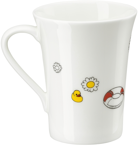 Hutschenreuther My Mug Worte- Muntermacher Becher mit Henkel 0,4 l