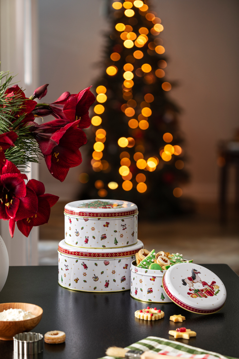 Villeroy &amp; Boch Winter Collage Accessoires Keksdosen Set Lifestyle