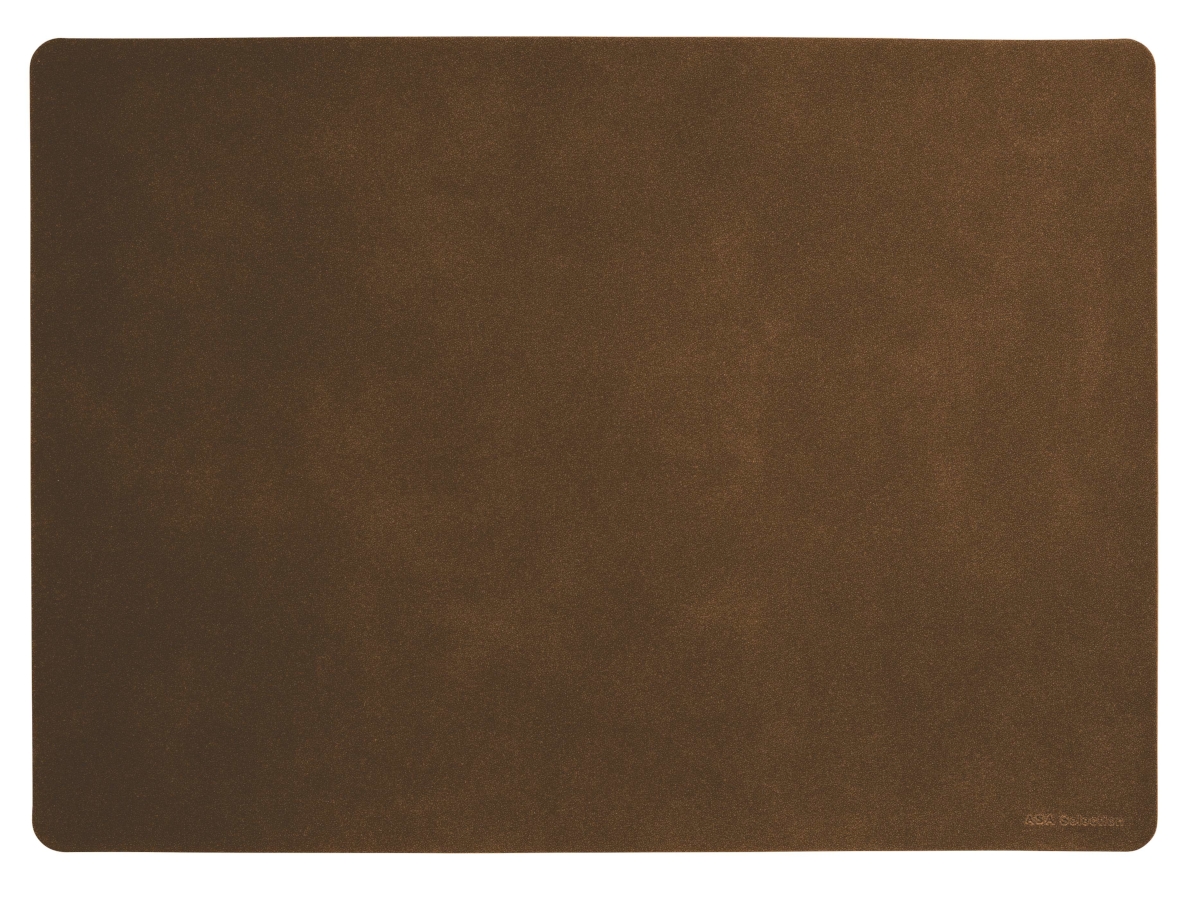 ASA Tischset soft leather dark sepia 46 x 33 cm