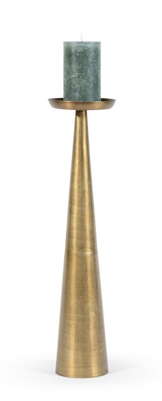 Dekocandle Kerzenhalter matt brass antique Ø 15,5 x 62,5 cm Freisteller 1