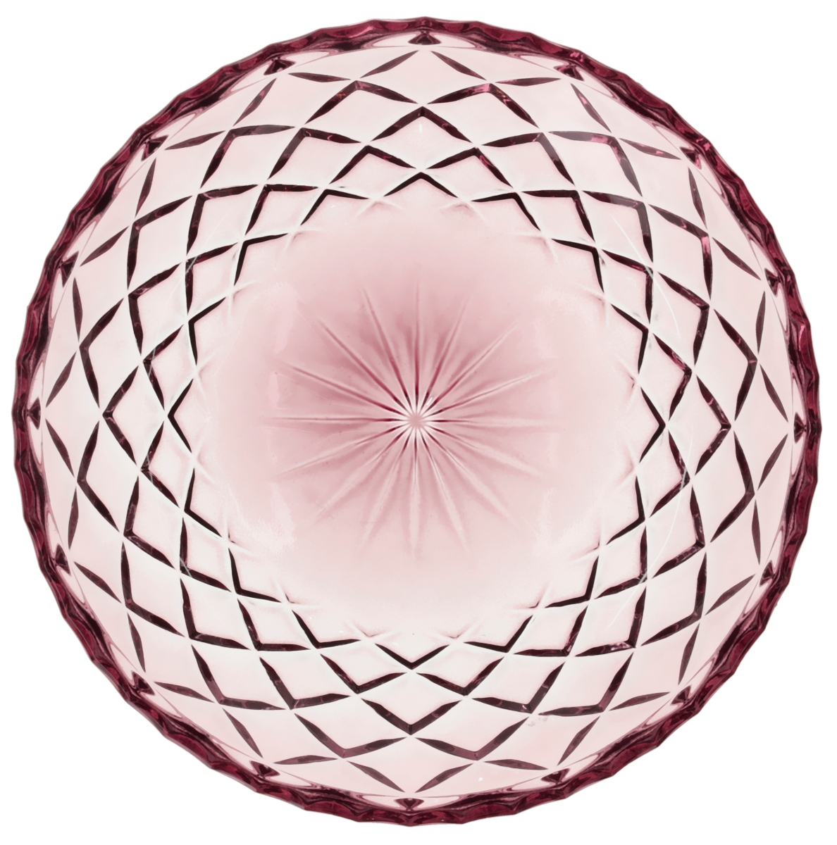 Lyngby Sorrento Teller Glas pink 16 cm Set4