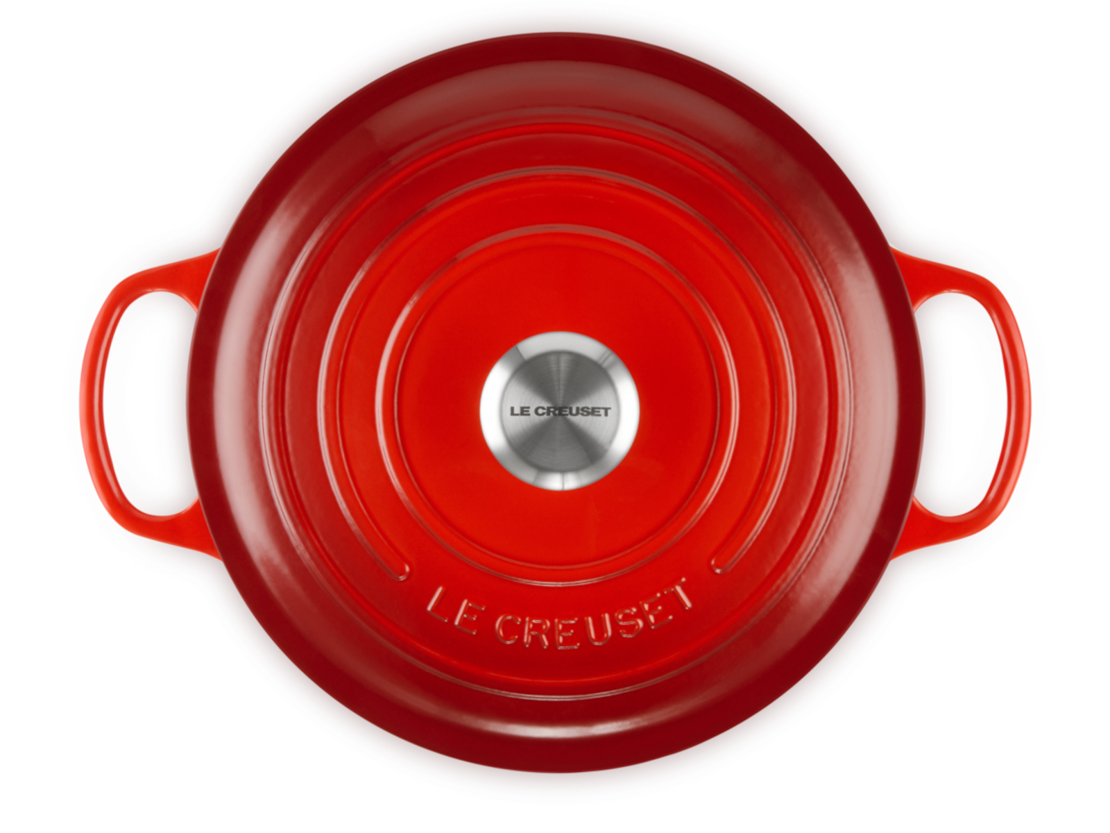 Le Creuset Bräter Signature rund kirschrot 26cm Freisteller 4