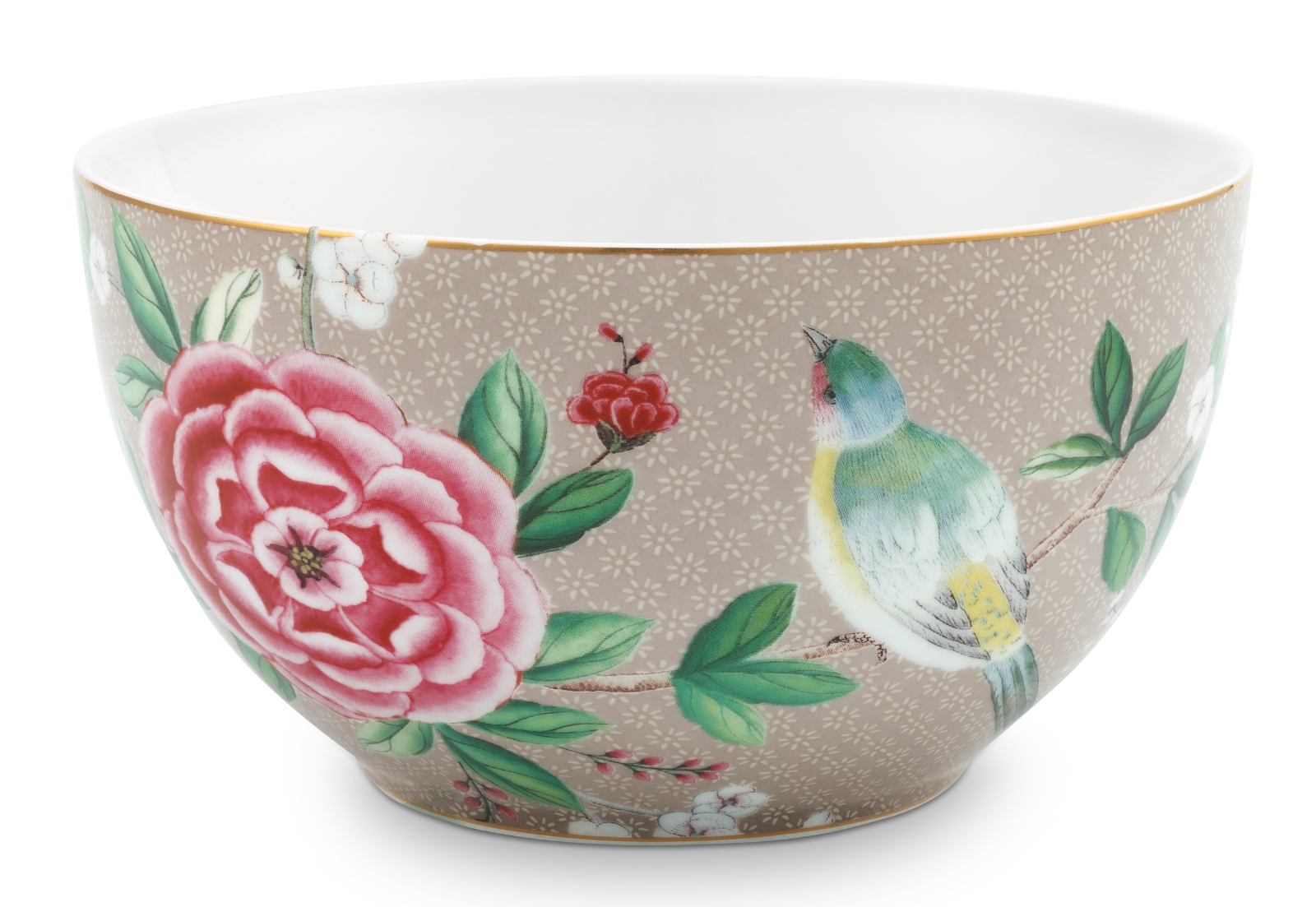 PIP STUDIO Blushing Birds Bowl khaki 15 cm