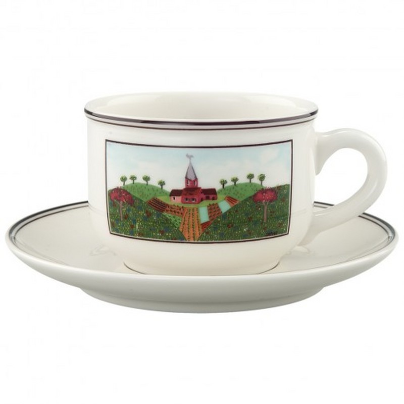 Villeroy &amp; Boch Design Naif Teetasse mit Untertasse 2tlg.