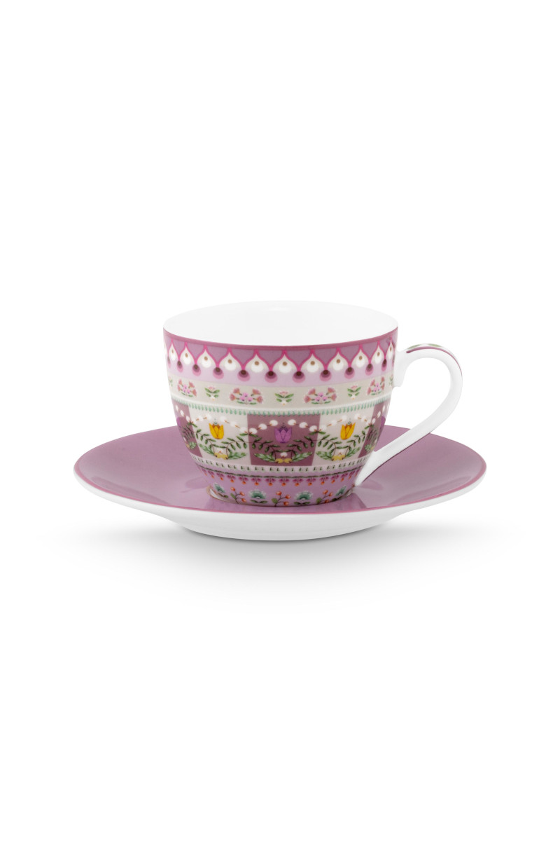 PIP STUDIO Lily&Lotus Espressotasse m.U. lila 120ml 4tlg