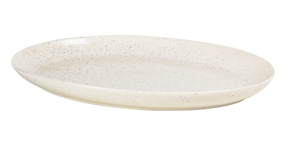 Broste Copenhagen NORDIC VANILLA Platte oval 35,5 cm