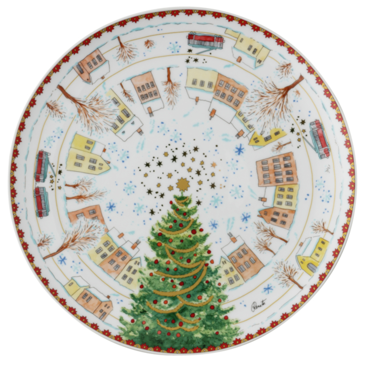 Hutschenreuther Sammelkollektion 2023 Weihnachtsklänge Teller flach 22cm