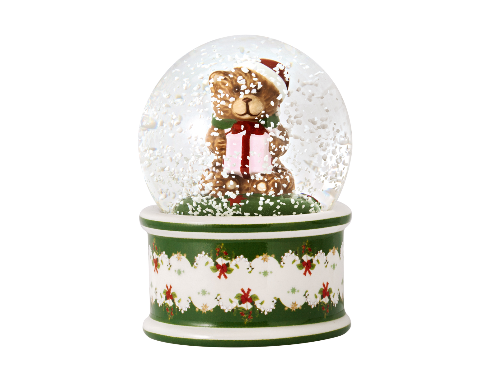 Villeroy &amp; Boch Christmas Toys Schneekugel klein Bär Freisteller 1