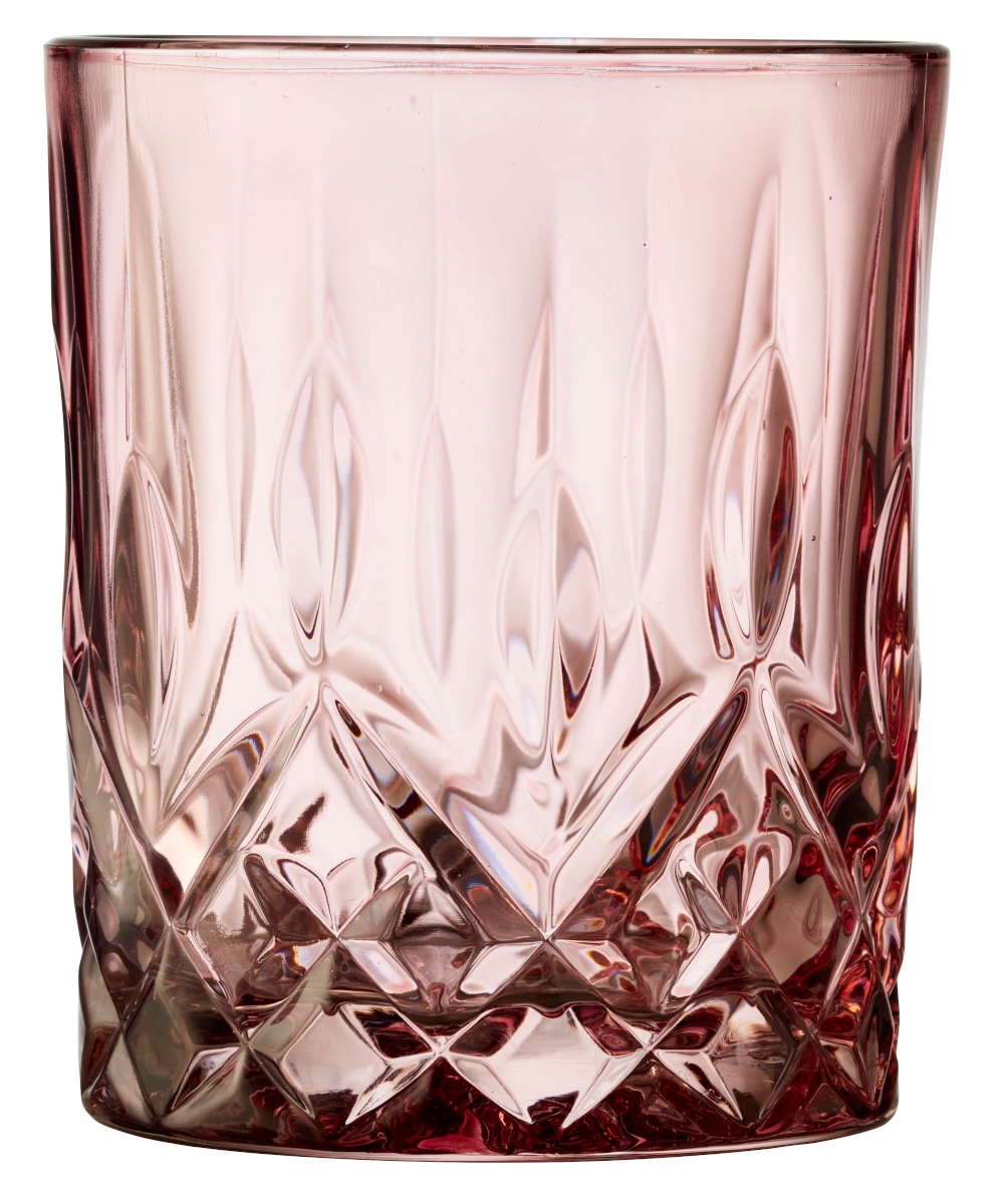 Lyngby Sorrento Whiskyglas pink 320ml Set4 Freisteller2