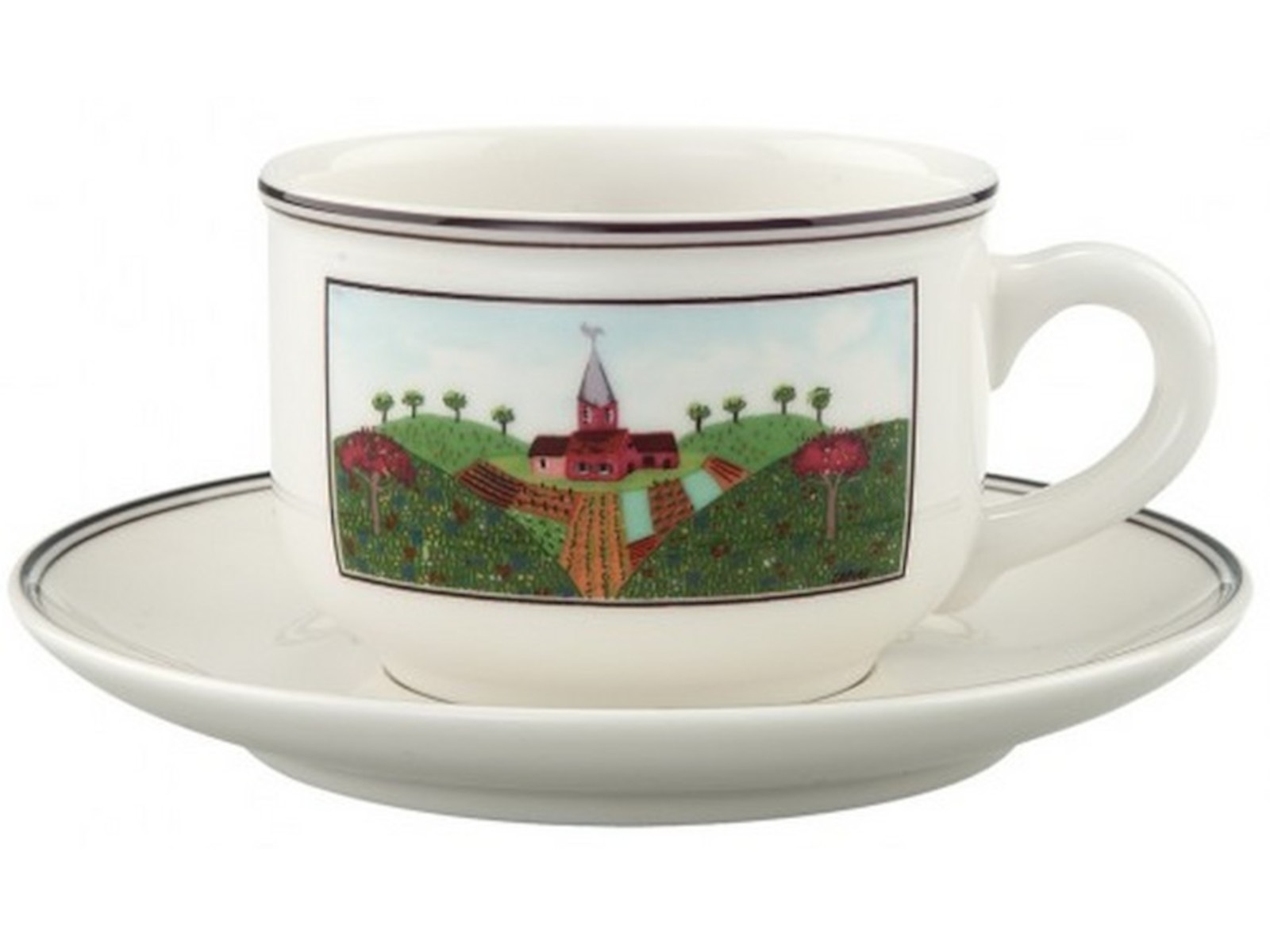 Villeroy &amp; Boch Design Naif Teetasse mit Untertasse 2tlg. Freisteller 1