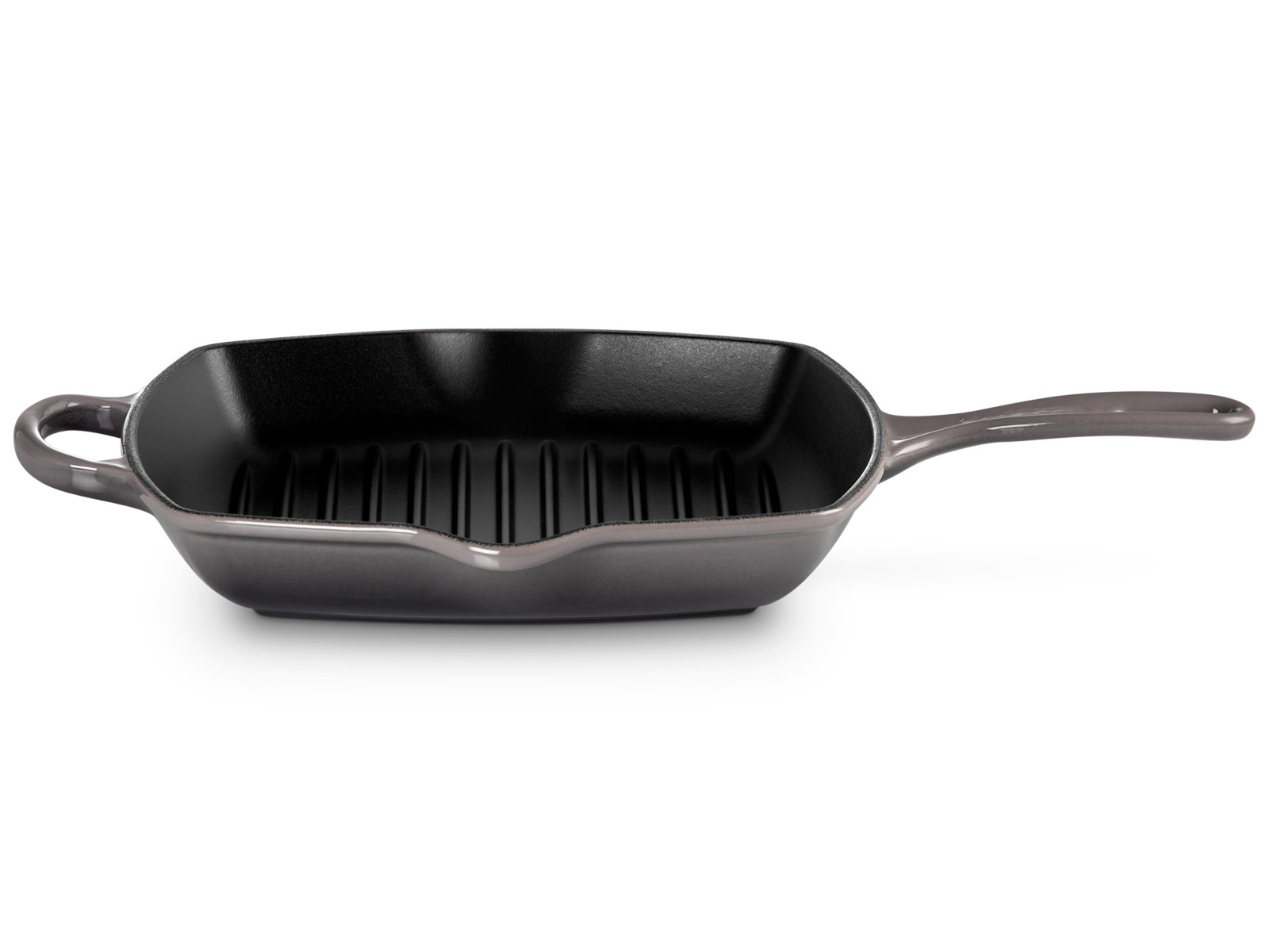 Le Creuset Grillpfanne Signature quadratisch flint 26cm Freisteller 1