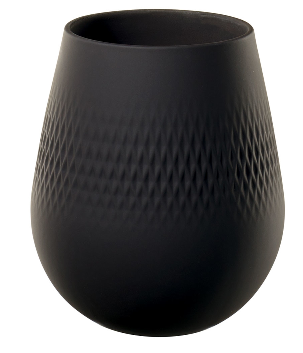 Villeroy & Boch Manufacture Collier noir Vase No.2 Carré klein