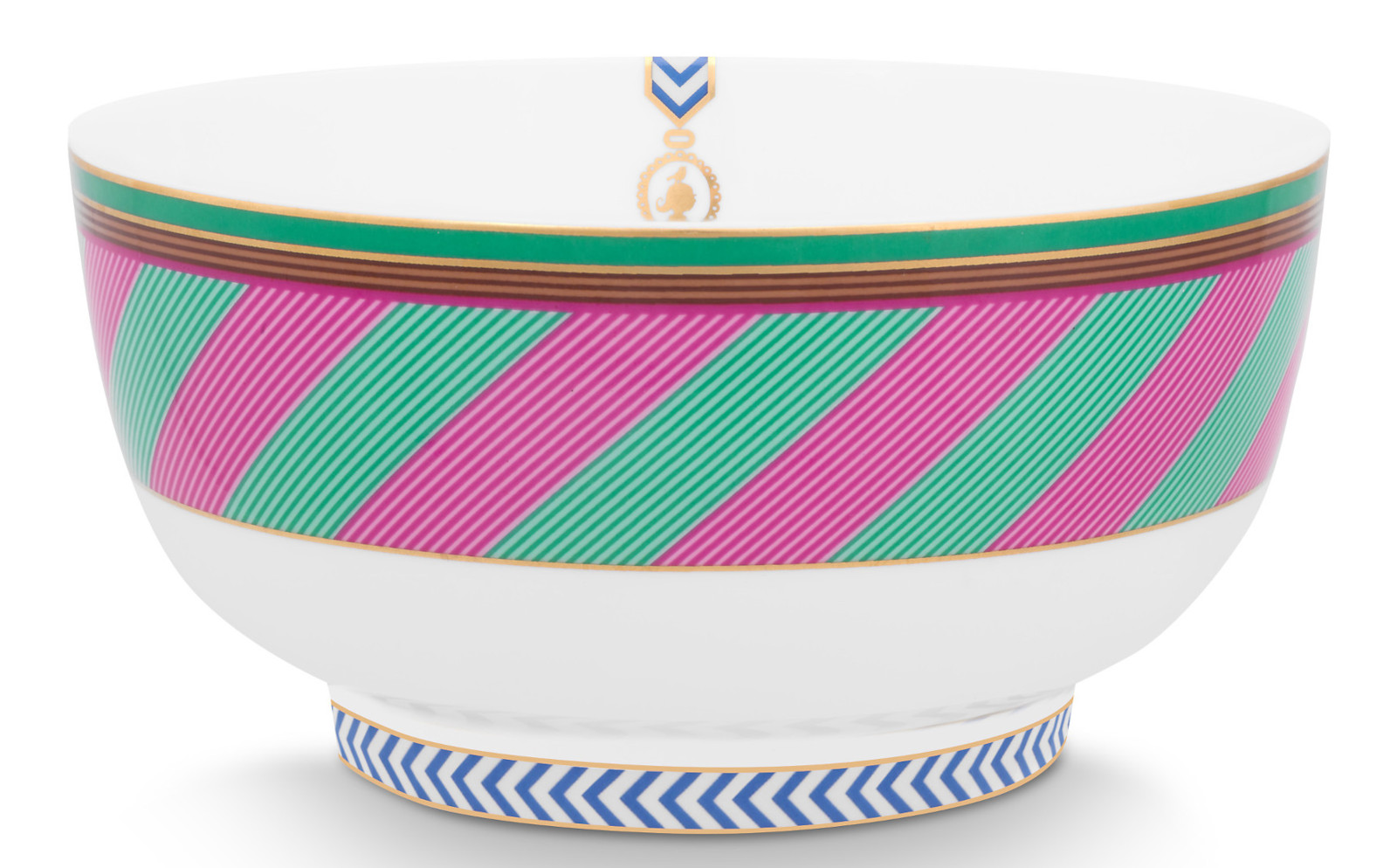 PIP STUDIO Chique Stripes Bowl pink-green 15,5cm