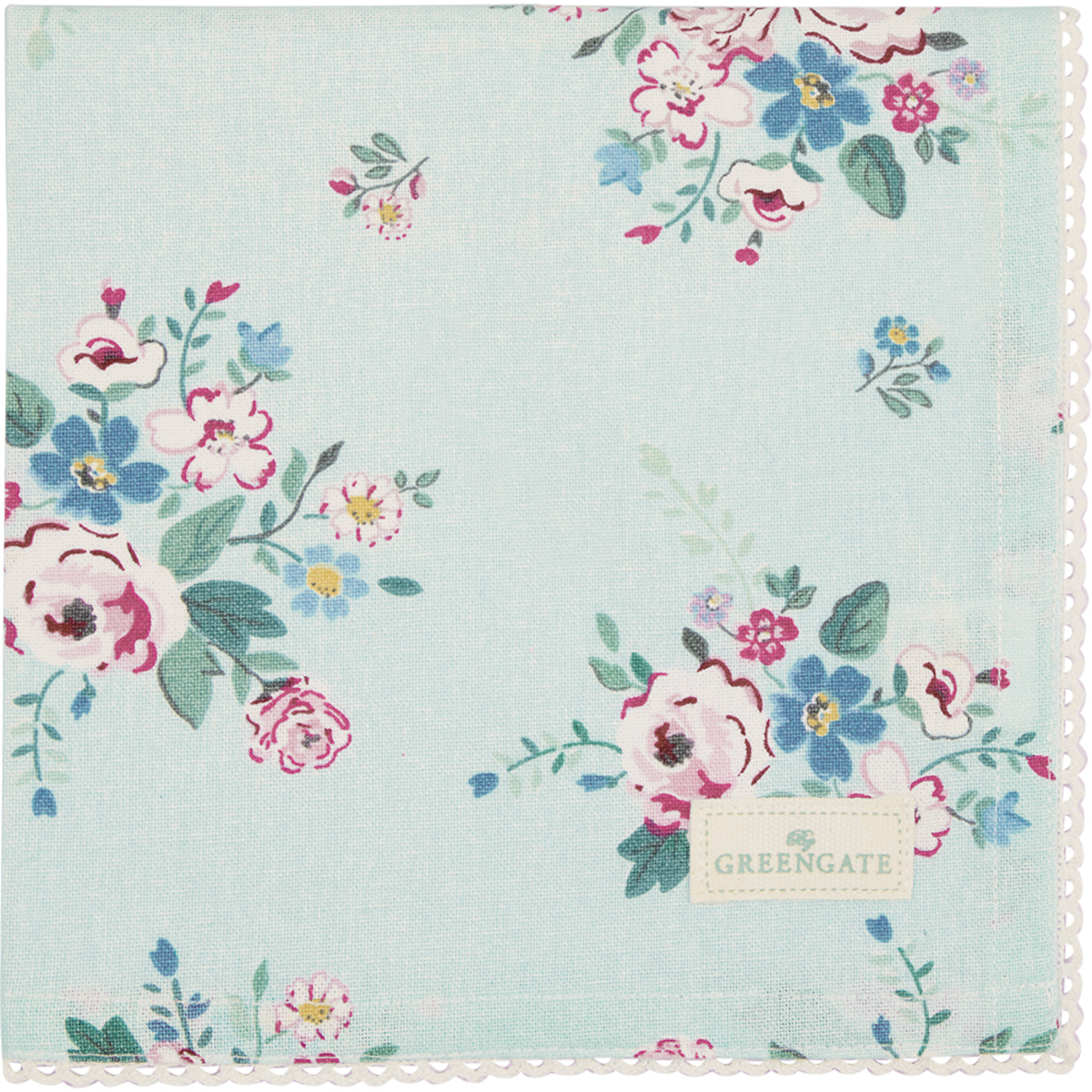 Greengate Inge-Marie Stoffserviette mint 40x40 cm