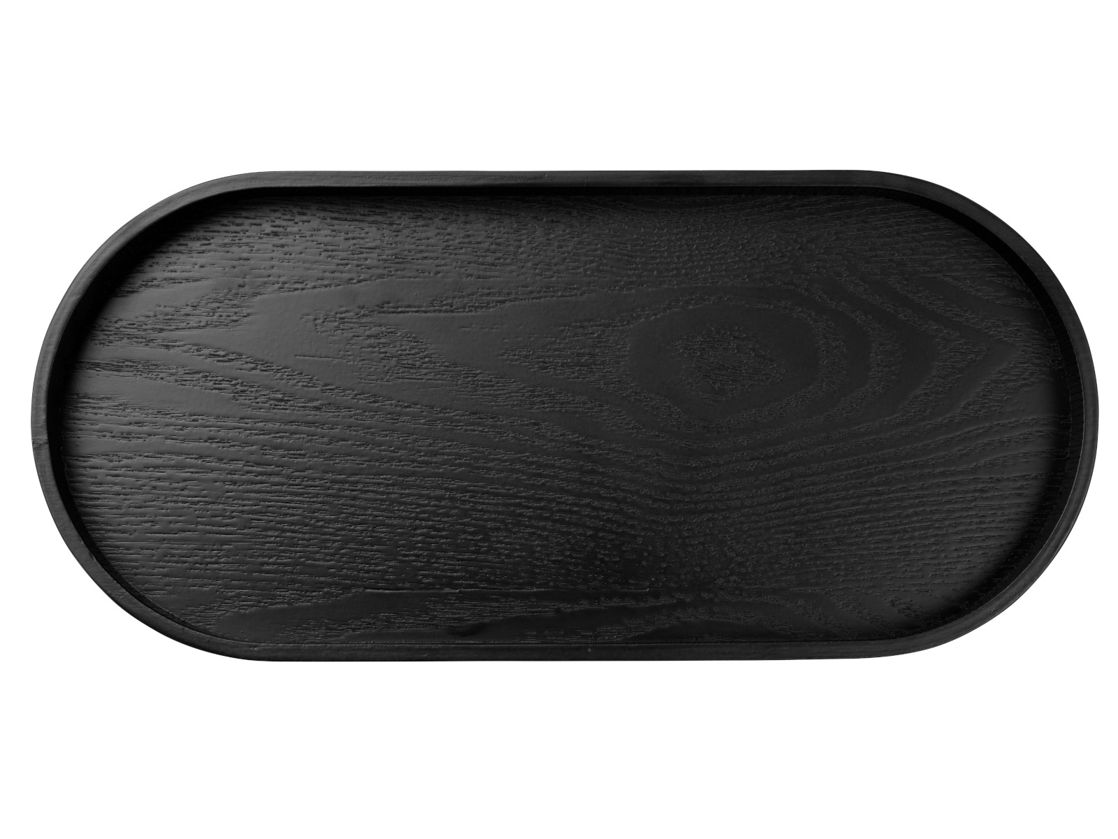 ASA Selection wood Holztablett oval schwarz 35,5x16,5cm Freisteller1