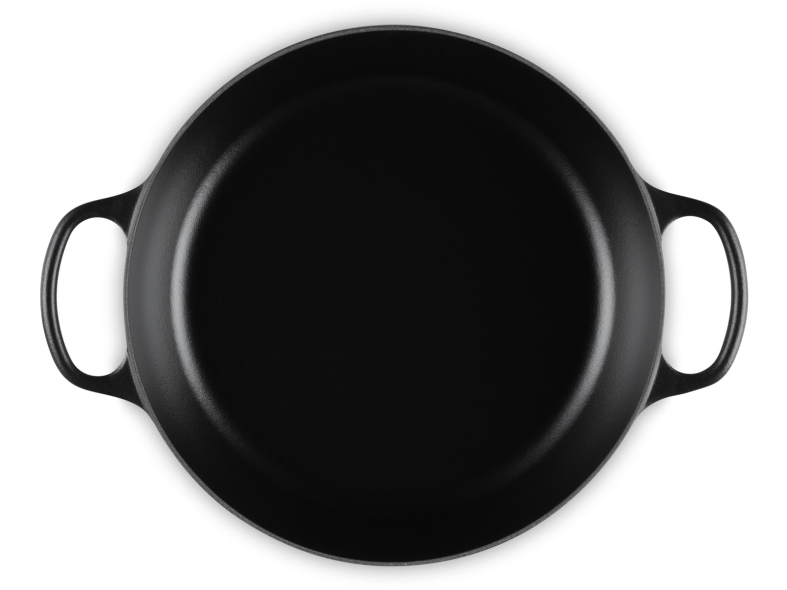 Le Creuset Gourmet-Profitopf Signature rund schwarz matt 30cm Freisteller 5