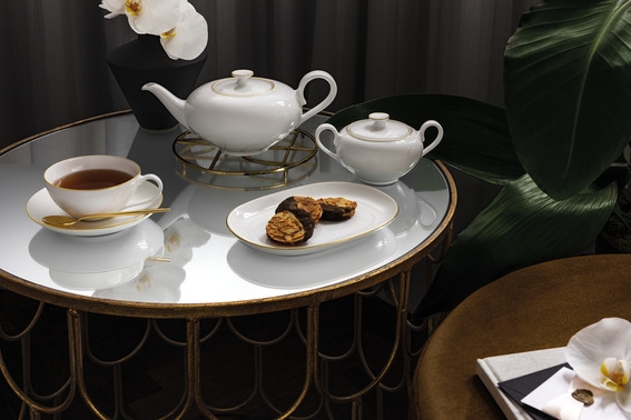 Villeroy & Boch Signature Anmut Gold Teetasse mit Untertasse 2tlg.