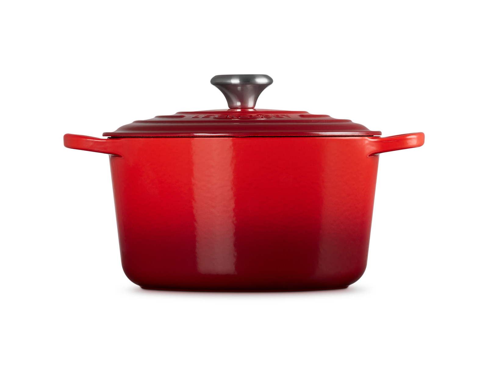 Le Creuset Bräter hoch Signature rund kirschrot 24cm Freisteller 3