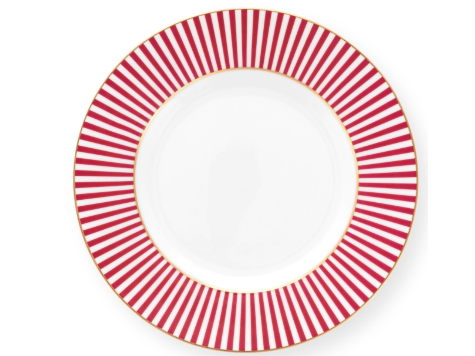 PIP STUDIO Royal Stripes Frühstücksteller dark pink 21 cm