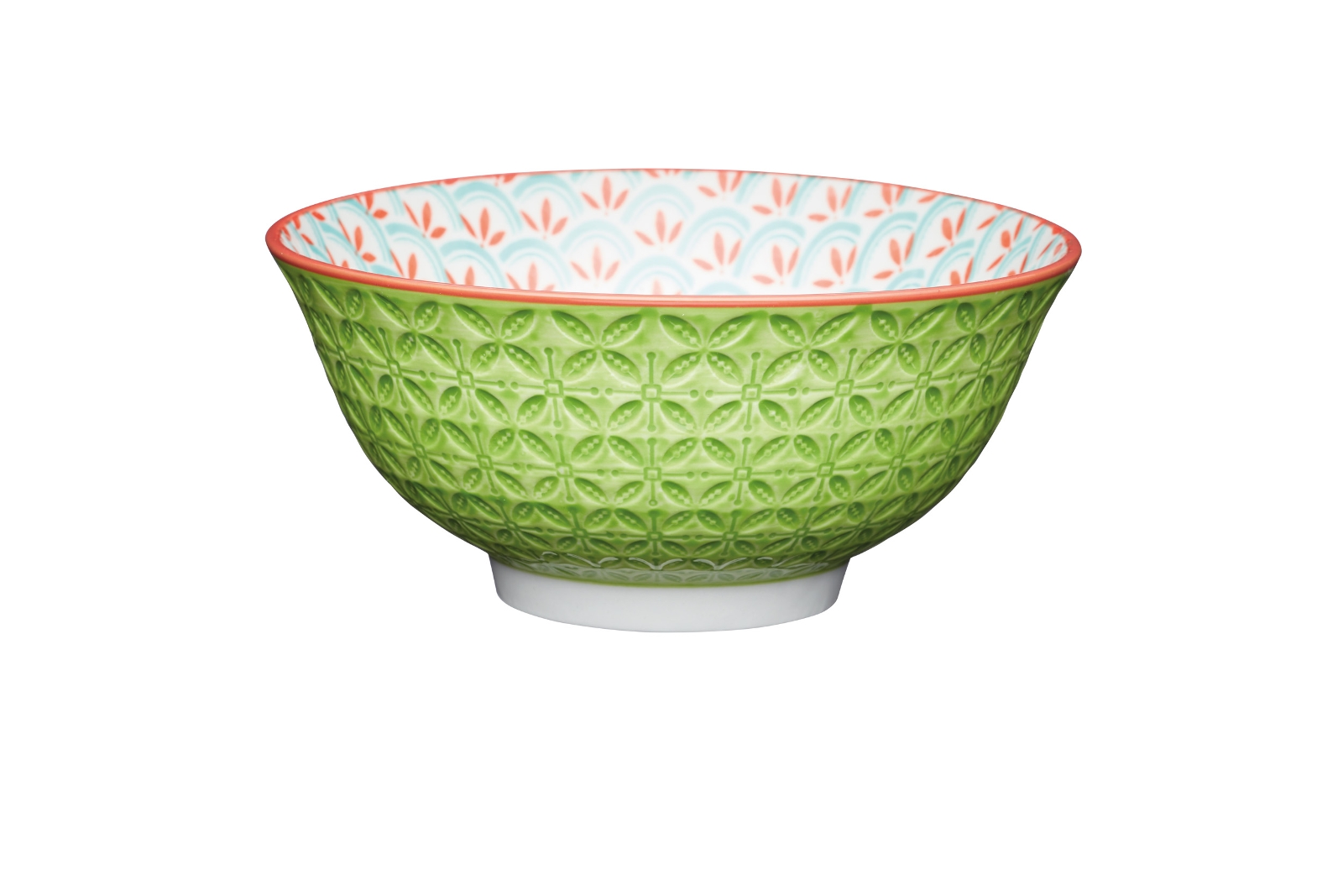 KitchenCraft Bowl Bright green Geometric 15,7 cm