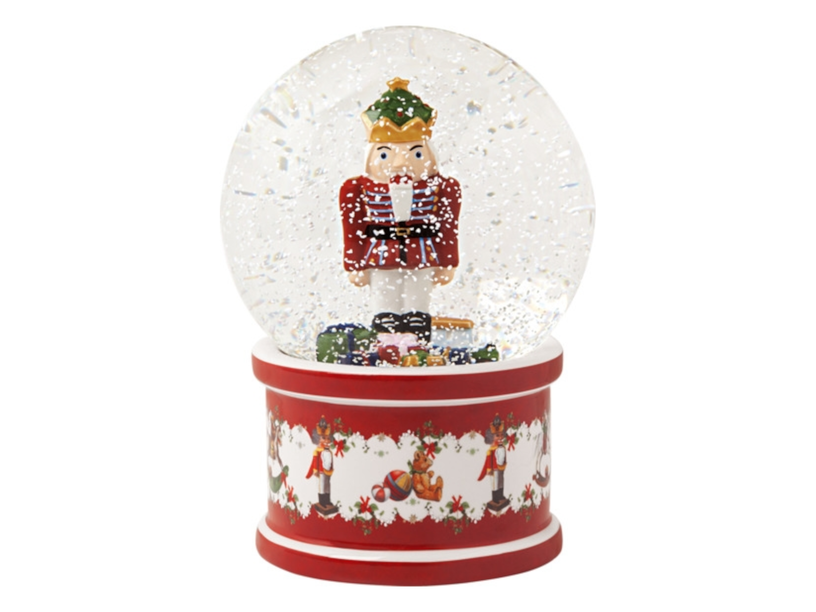 Villeroy &amp; Boch Christmas Toys Schneekugel groß Nussknacker Freisteller